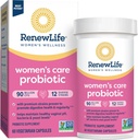 Renew Life Women's Probiotic Capsules, Supports pH Balance for Women, Vaginal, Urinary, Digestive and Immune Health, L. Rhamnosus GG, Dairy, Soy and Gluten-Free, 90 Billion CFU - 60 Ct
