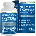 Meksiyet ve B12 Mekotik Analiz 1000 mcg - Enerji, Beyin Fonksiyonlar ve Wellness için Çokvitamin - Erkekler ve Kadınlar için B Kompleksi (90 Hizmet) (Gerçeği 1)