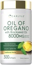 Carlyle Oil of Oregano with Black Seed Oil | 300 Softgel Capsules | Naturally Occurring Carvacrol & Thymoquinone Pills | Non-GMO, Gluten Free Supplement