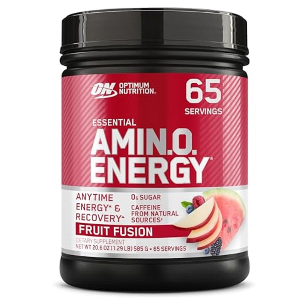 Optimum Beslenme Amino Enerji - Yeşil Çayla Çalışmak, BCAA, Amino Asits, Keto Friendly, Green Coffee Extract, Energy Toz - Meyve Fusion, 65 Hizmetler (Pazar Mayıs Vary)