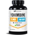 Healthfare Yohimbine HCL 5mg | 240 Vegan Capsules | En Güçlü Formula | Vegan, Non-GMO, Gluten-Free | ABD'de Yapıldı