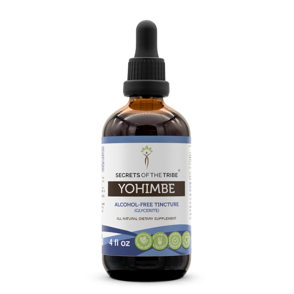 Kabile Yohimbe Alkol Özgür Sıvısı, Wildcrafted Pausinystalia yohimbe kıl Bark (4 FL OZ)