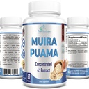 Muira Puama Capsules - Mekanik 4:1 Ekstraksiyon, Capsule başına 2200 mg, 60 Capsules