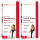Dr. Stephanie's Mealtime Carb & Sugar Blocker - Digested Carbs & Sugars, Stimulant-Free (2 Pack)