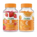 Lifeable B Complex + Vitamin C 750 mg, Gummies Sche - Great Tasting, Vitamin Supplement, Gluten Free, GMO Free, Chewable