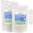 XPRS Nutra Gelatin Boyut 0 Ayrılı Kapsüller - 1000 Kont Clear Boş Kapsüller Çantada Ayrıştı - Boyut 0 Gelatin Clear Gel Caps for DIY Supplement Filling