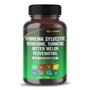 8-in-1 Herbal Supplement with Gymnema Sylvestre, Berberine, Turmeric, Bitter Melon & Resveratrol – Daily Herbal Support for Heart & Overall Wellness – 150 Capsules