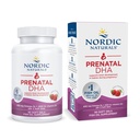 Nordic Naturals Prenatal DHA, Strawberry - 90 Soft Gels - 830 mg Omega-3 + 400 IU Vitamin D3 - Non-GMO - 45 Hizmet