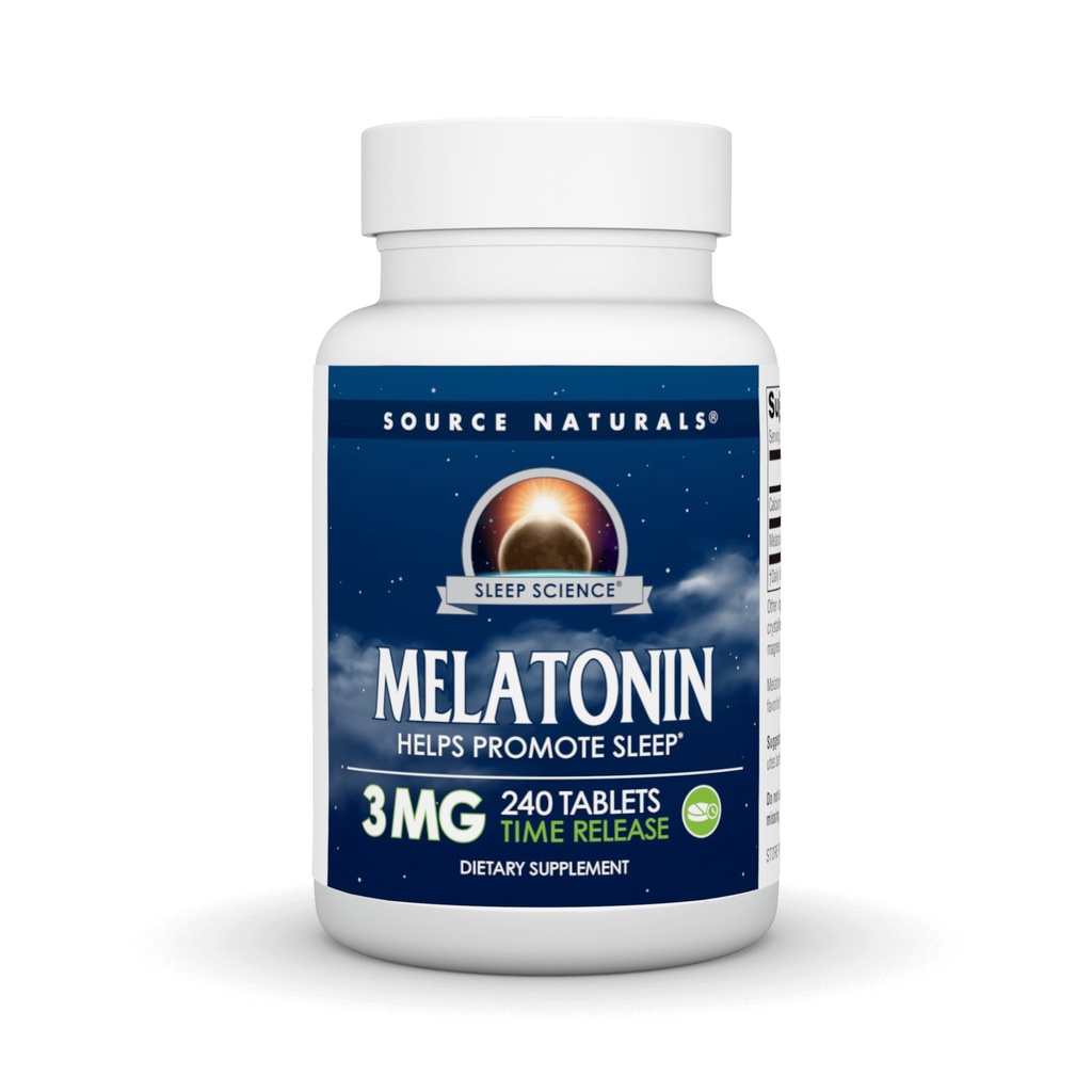 Source Naturals Time Melatonin 3 mg - 240 Zamanlı Tabletler
