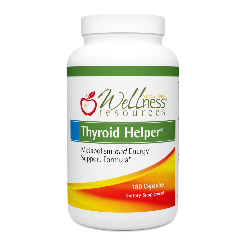Wellness Resources Thyroid Helper - Natural Supplement for Metabolism, Energy, Thyroid Support (180 Capsules) …