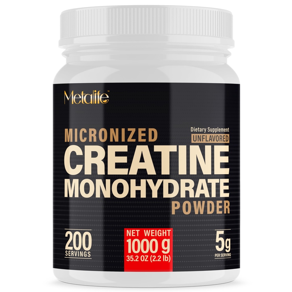 100 Saf Kreatin Monohidrat Toz 200 Hizmet, Mikronized Toz, Kas Büyüme, Unflavored, Sporcular ve Fitness Enthusiasts için ideal, Üçüncü Parti laboratuvarı Test Edildi, Vegan, 1000 g g g