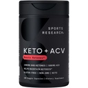 Sports Research® Keto Plus ACV Capsules - Diyet Support with 500 mg of Apple Cider Vinegar & 1500 mg goBHB® Exojen Ketones - Gluten Free & Keto sertifikalı - 120 Veggie Capsules