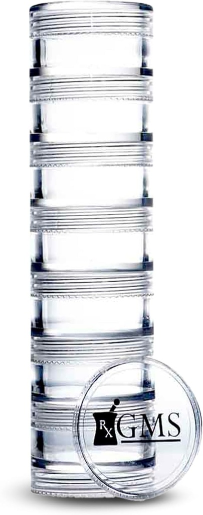 7 Günlük Tıp Pill Organizer - Evlenebilir Pill Box - Küçük Tabletler ve Vitamin Supplementleri - Bir Yerde Organize Edilmiş Günlük Tıp - Ekstra Küçük - Temizleyin - Temizleyin