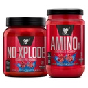 BSN Workout Sche of NO XPLODE Pre Workout Toz Blue Raz, 30 Hizmet AMINO X Muscle Recovery Intra Workout Support, Caffeine Free Blue Raz, 30 Hizmet