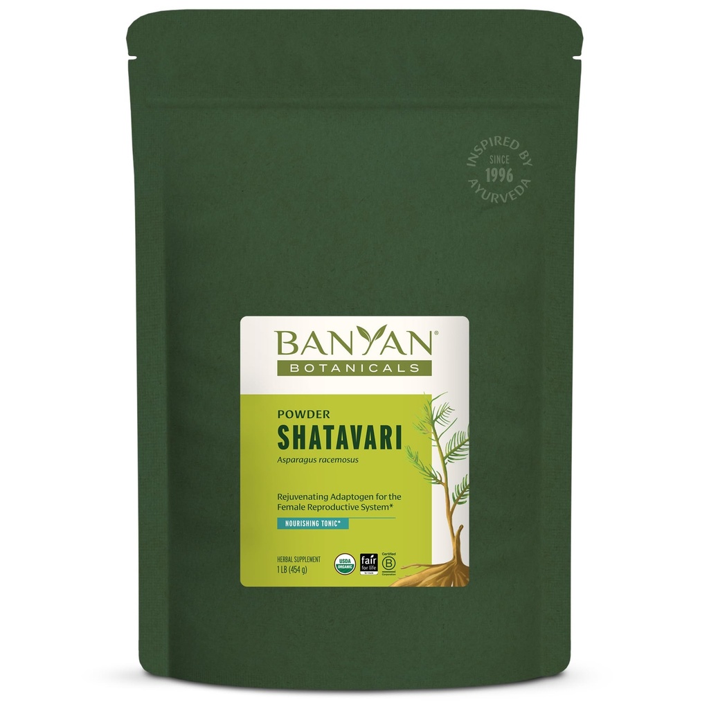 Banyan Botaniks Shatavari Toz – Organik Asparagus Racemosus Root Toz – Sağlıklı Reproductive System* – 1 lb. – Non-GMO Sustainable Sourced Vegan
