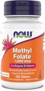 Şimdi Supplements, Metil Folate 1.000 mcg, Metabolically Active Folate*, Co-Enzyme B Vitamini, 180 Tabletler
