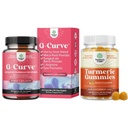 G-Curve Butt ve EmBoost Pills - Herbal Advancedr Body Sculpting Curves ve Turmeric Gummies For Yetişkinler Peach Flavor - Ekstra Güçlü Ortak Destek Gummies