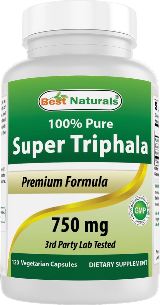 En İyi Doğal Triphala 750 mg 120 Vcaps