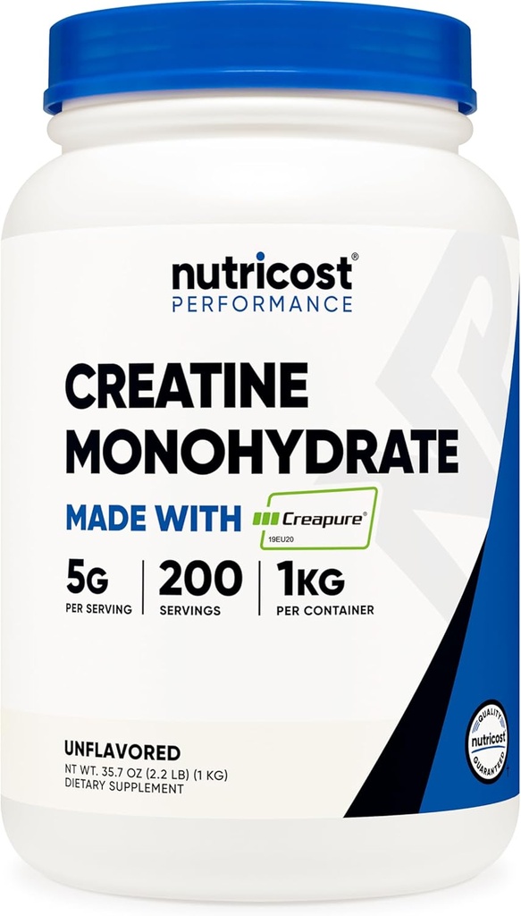 Nutricost Krepure® Kretine Monohidrat Toz 1KG