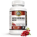 Berberine HCL 1200 mg Premium, Ultra Yüksek Yükseklik, Pure 60 Capsules - Berberine Supplement, Supports Immune System, Berberine Plus Bitter Melon Fruit & Banaba Leaf Ekstraksiyonu ile Geliştirildi