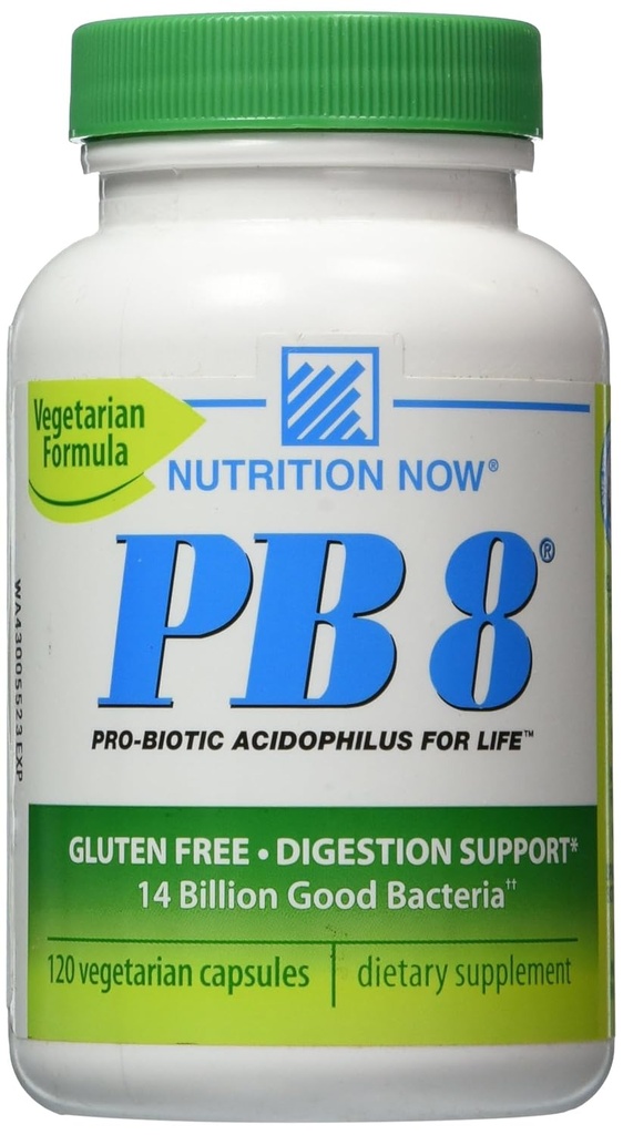 Şimdi PB 8 Pro-Biotic Acidofilius Capsules, Vegetarian, 120-Count Şişes 60 Hizmetler