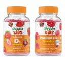 Lifeable Probiyotik 2 Milyar CFU Kids + Vitamin D Çocuklar, Gummies Sche - Great Tasting, Vitamin Supplement, Gluten Free, GMO Free, Chewable Gummy