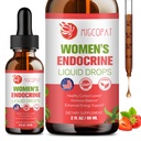 Migcopat Women Endocrine Superfood Supplement Liquid Drops, Supports Healthy Cortisol Levels, Hormonal Balance, Gut Health, Mood, Sleep Support, Multivitamin+Inositols, Rhodiola, DIM