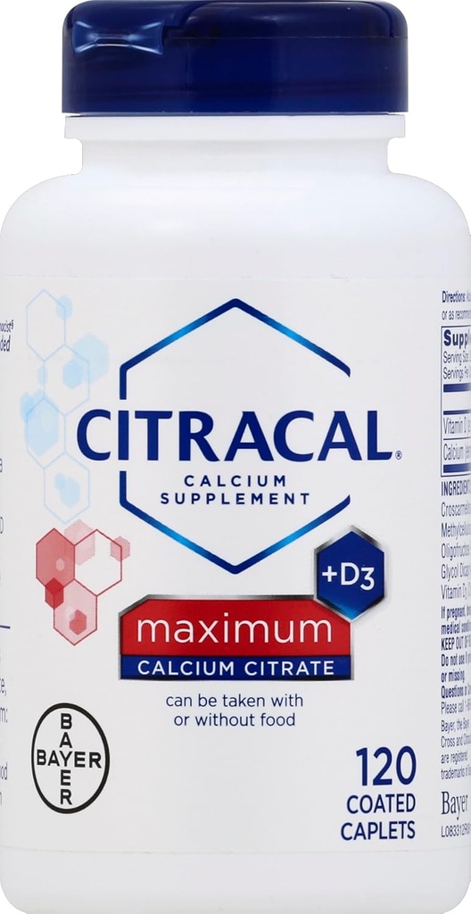 Citracal Max Boyutu 120ct Citracalolo Citrate with Vitamin D maximum Kaplamalar 120 Kont