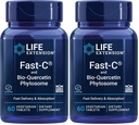 Life Extension Fast-C & Bio-Quercetin Phytosome – Hızlı Teslimat ve Abpsiyon Vitamin C Supplement for Optimum Immune Support – Gluten-Free, Non-GMO, Vegetarian – 60 Tabletler (Brook of 2)