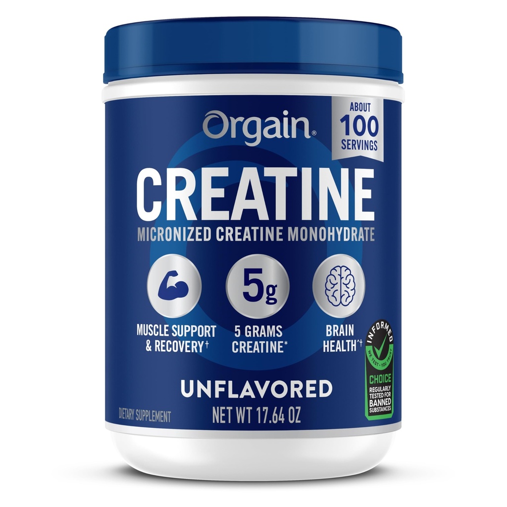 Ya da Kreat Monohidrat Mikronized Toz, 100 Hizmet, Unflavored, Supports Muscle growth, Post Workout Recovery and Brain Health, No Yapay Katkılar, Erkekler ve Kadınlar için (Pazarlama)