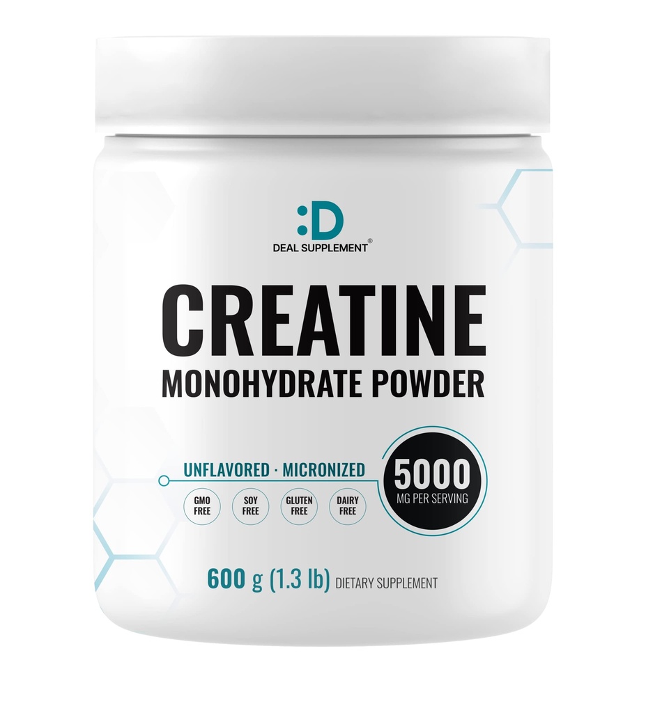 Instant Kretine Monohidrat Toz, 5g Per Servisi – 120 Hizmet | Mikronized, Unflavored, Fast Absorbing Formula | Supports Strength, Power & High-Intensity Education | Vegan, Chem, Non-GMO
