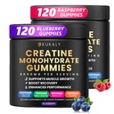 Erkekler ve Kadınlar için Kretan Monohidrat Gummies, 9000MG Kretine Gummies Sugar Free -BCAA 2:1, B12 B6 Boost Strength, Focus & Endurance, Vegan, Non-GMO