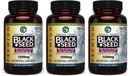 Amazing Herbs Premium Black Seed Oil Capsules - Yüksek Potency, Cold Pressed Nigella Sativa Aids in Digestive Health, Immune Support & Brain Function - 60, 1250 mg (Pack of 3)