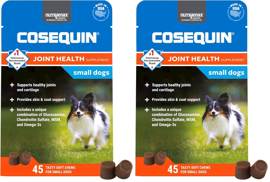 Cosequin Minis Soft Chews En Güçlü MSM Plus Omega3,45 Kont (Pack of 2)