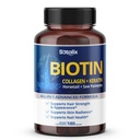 Biotin with Collagen + Keratin Horsetail + Saw Palmetto - Thick Hair, Vibrant Skin, Healthy Nails (180-day Supply (Pack of 1))