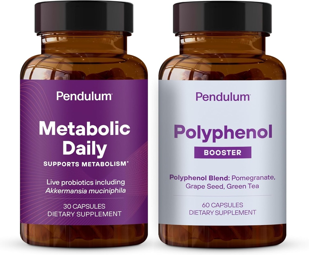 Pendulum Metabolic Daily & Polyol ATM Sche - Perrietary Akkermansia Probiyotik Supplement Meeting for Improving Metabolism & Cardio Health