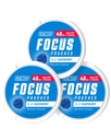 GRINDS Focus Pouches - Doğal Flavored with Nootropic Materialss - Contains Alpha GPC and L-Theanine, Sugar-Free - 3 Pack, 18 Pouches Per Can - Blue Raspberry