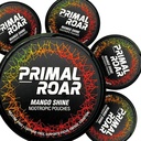Primal Roar Mango Shine - Stimulant-Free Deep Focus Nootropics Pouches | Lion's Mane + Cog ETF Citicoline + Huperzine A | Nicotine ve Caffeine-Free | 20 Pouches Per Can (100 Toplam 5Pack)