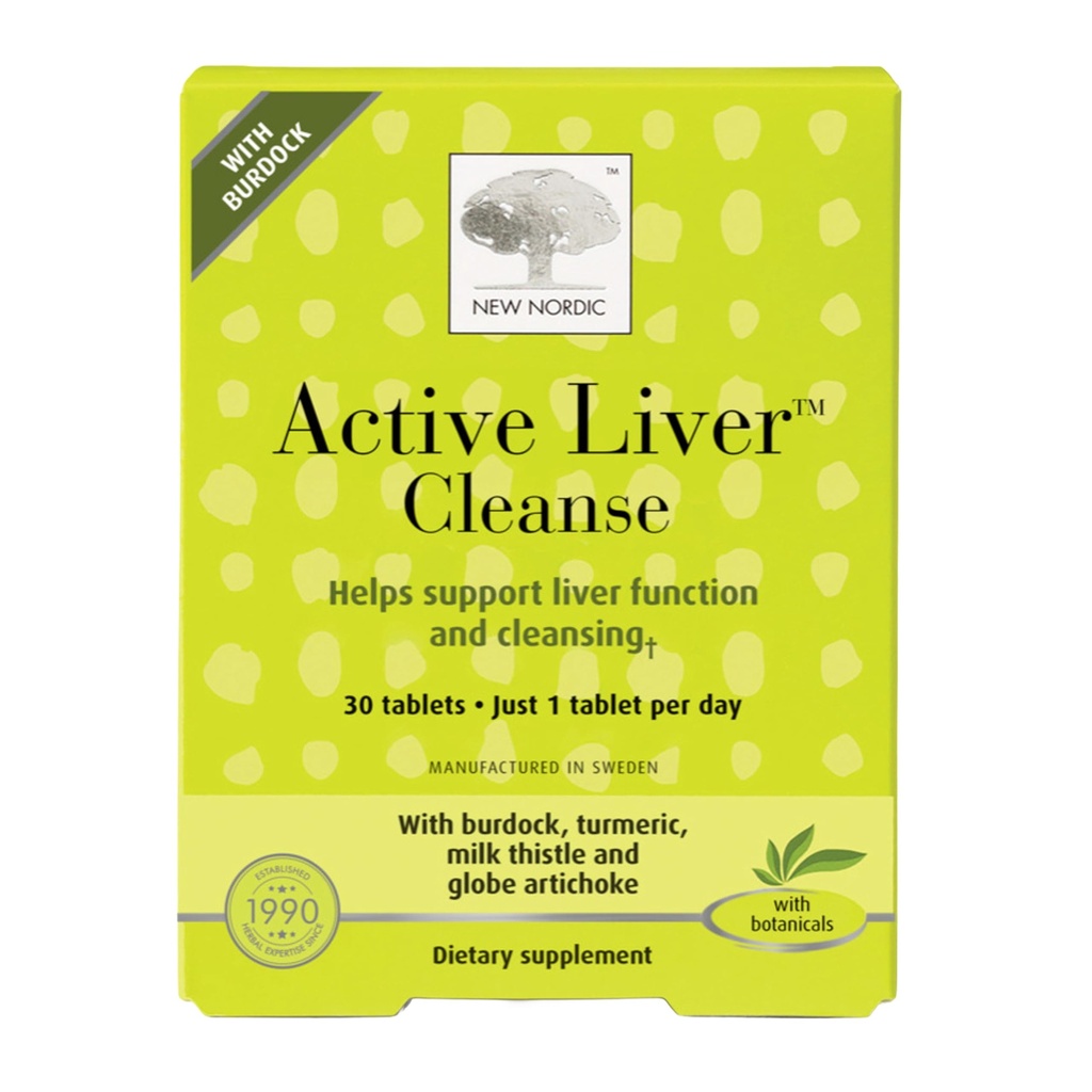 NEW NORDIC Active Liver Cleanse 30 Day Supply, Cleansing Support, 30 Tablet (kısa 1)