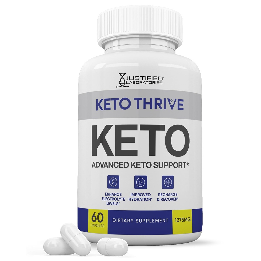 Keto Thrive Keto ACV Pills 1275MG Chem Support Mix Alternative to Zhong ACV Gummies Formulated with Apple Cider Vinegar Ekstra Virgin Olive Oil Toz Green Tea Leaf 60 Capsules