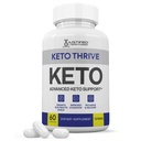Keto Thrive Keto ACV Pills 1275MG Chem Support Mix Alternative to Zhong ACV Gummies Formulated with Apple Cider Vinegar Ekstra Virgin Olive Oil Toz Green Tea Leaf 60 Capsules
