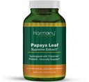 Harmony Nutraceuticals Papaya Leaf Supreme Extract Highest Potency maksimum Biyoaktivite Organik Dr. Gumman'ın Klinik Not 120 Vegan Capsules Triperine ile Enerjilenmiş