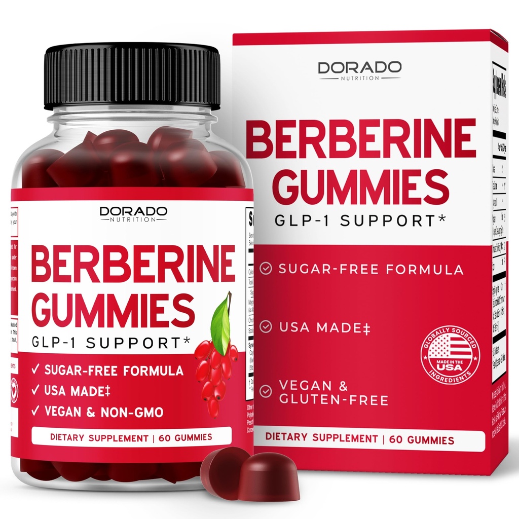 Ceylon Cinnamon (1,200 mg) Premium Sugar-Free Berberine Ceylon Cinnamon Supplement Yetişkinler için - Üçüncü Taraflı Test Edilmiş, ABD'de Yapılacaklar - 60 Kont Chewable Gummies