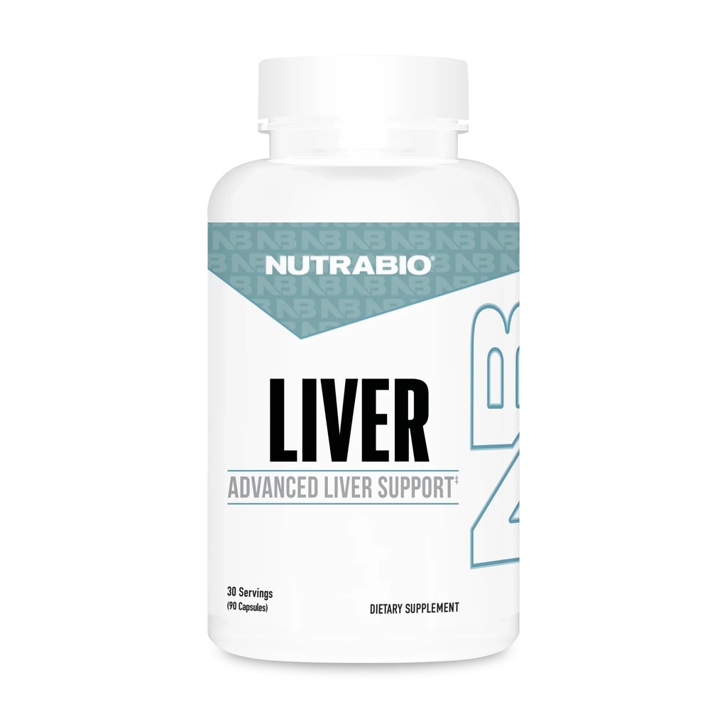 NutraBio Liver Supplement - Antioksis ile Gelişmiş Canlı Destek, Süt Butle Liver Detox, Glutathione, Tudca - Liver Cleanse Detox ve Onarımı - 90 Capsules