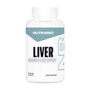 NutraBio Liver Supplement - Antioksis ile Gelişmiş Canlı Destek, Süt Butle Liver Detox, Glutathione, Tudca - Liver Cleanse Detox ve Onarımı - 90 Capsules