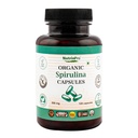 USDA Organik Spirulina Capsules - 100% Pure Vegan Supplement, Non-GMO, Gluten-Free, Chemical-Free, (120)