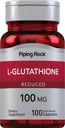 Piping Rock L Glutathione Supplement | 100 mg | 100 Capsules | Azaltın Form | Non-GMO, Gluten Free