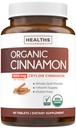 USDA Organik Ceylon Cinnamon Pills - Yüksek Potency Ceylon Cinnamon Supplement, Full Body Antioksi Desteği için 1000 mg ile hizmet vermektedir - Vegan Non-GMO cGMP Made & Lab Onaylandı (1 Ay Supply)