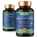 Lutein 40 mg & Zeaxanthin 8 mg Eye Vitamins, Astaxanthin, Bilberry, Taurin, Vitaminler A C E çinko, Blue Light & Macular Support, 120 Veggie Capsules