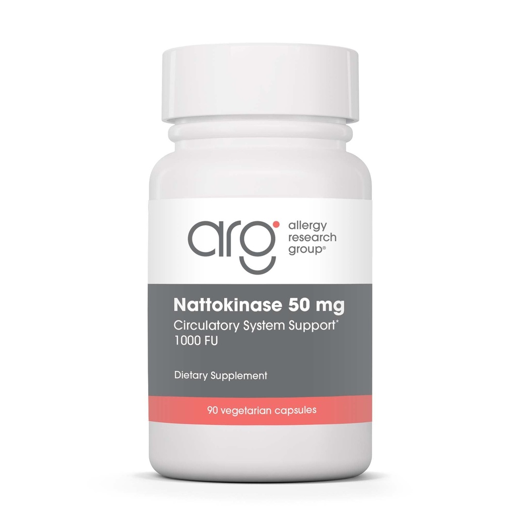 Antivirüs Araştırma Grubu Nattokinase 50 mg Supplement - Purified and Encapsated Nattokinase, Derived from Nattokinase, Vegetarian Capsules - 90 Count 90
